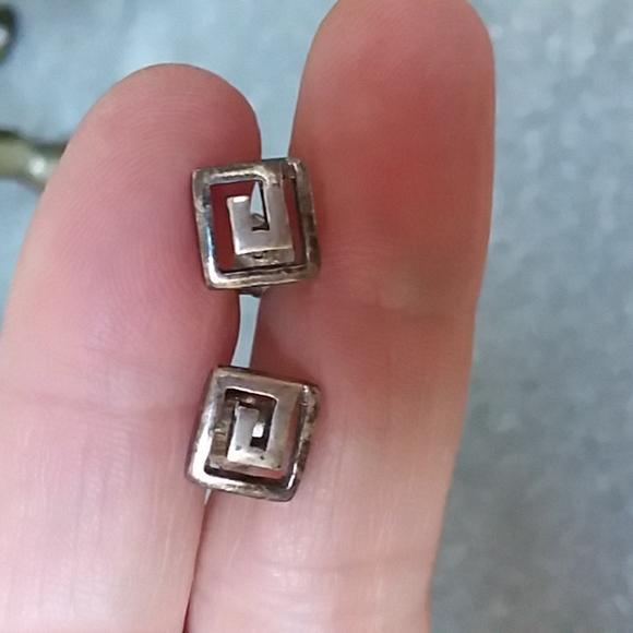 Jewelry - Sterling Silver Greek Design Earrings